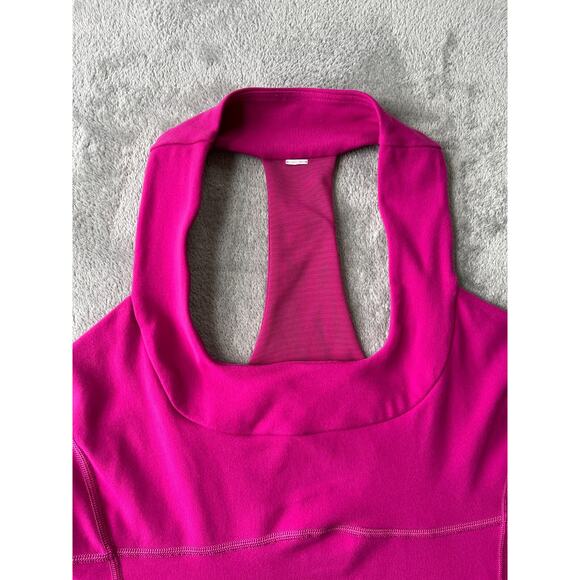 Lululemon Racerback Tank Top Womens 10 Pink Workout Stretchy Yoga Lounge Running - Picture 4 of 16